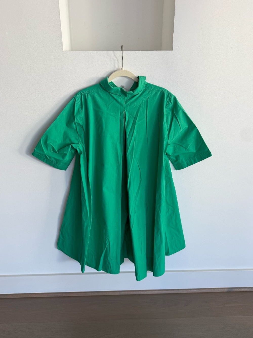 COS A-Line Shirt Dress in Green - Picture 2 of 8